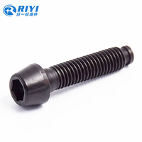 Vis en titane haute résistance, hexagonales, antivol, M10 M12, oxyde noir, vis personnalisées pour motos, OEM
