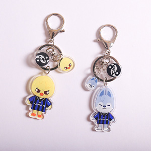 Llavero de Plástico con Dibujos Animados de KPOP <span class=keywords><strong>Stray</strong></span> Kids SKZ, Llavero Acrílico con Foto Digital Impresa con Protección UV, Tipo de Metal de Acero Inoxidable para Llaves - Product Image 5