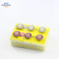 Huacera CP6011 Kit de fraise chirurgicale dentaire perceuse orthodontique pour le polissage des dents meulage mèches de routeur à pointe de carbure pour les soins dentaires