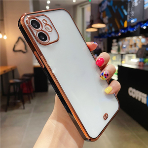 Funda Protectora <span class=keywords><strong>para</strong></span> Teléfono Móvil, Electrochapada, Impermeable, Resistente a Golpes, <span class=keywords><strong>para</strong></span> <span class=keywords><strong>iPhone</strong></span> 11 12 13 14 Pro Max, Transparente - Product Image 5