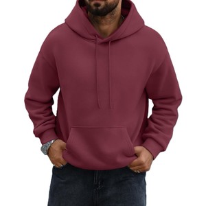 Casual Long Sleeve <b>Men</b> Heavyweight <b>Hoodies</b> with Personalized Design Wholesale Plain Colors Adults Size <b>Men</b> <b>Oversize</b> <b>Hoodies</b> - Product Image 1