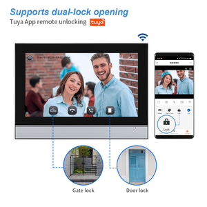 <span class=keywords><strong>Sonnette</strong></span> vidéo intelligente avec écran tactile IPS de 10 pouces, 1080P, avec application Tuya, audio bidirectionnel, idéale pour la sécurité à domicile, la <span class=keywords><strong>protection</strong></span> des villas - Product Image 3