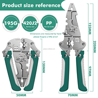Nouvelle conception, pince à dénuder et à sertir pliable 9 en 1, pince multifonctionnelle pour électriciens et outils de réparation à domicile