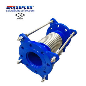 Endüstriyel boru için FM sertifikalı eksenel paslanmaz çelik körüklü genleşme eki ağır hizmet tipi korozyona dayanıklı kompantor - Product Image 5