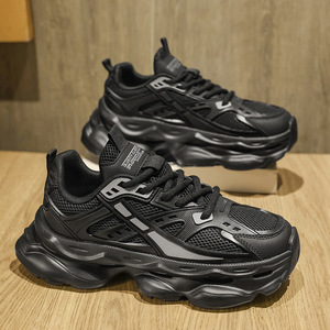 Zapatillas de Hombre con Cordones, Transpirables, Casuales, de Suela Gruesa, Ligeras, de Lujo, a la Moda, para el Campus, Combinables con Todo, para Jóvenes - Product Image 3