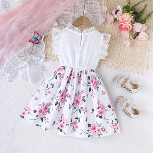 Dress for Kids Children 4-8 Years <b>Old</b> Children's Clothing Lace Sleeveless Formal Princess Girls' Dresses - Product Image 6