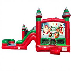 <b>Inflatable</b> Party Castle Combo with PVC Material for Commercial Outdoor Rental Use - Product Image 1