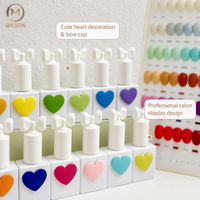Kit de vernis à ongles en poudre UV Macaron Mason 58 pièces, qualité salon, base et top coat, lampe UV, séchage en 2 min, longue tenue, nail art tendance
