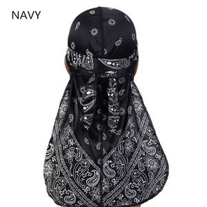 Assortiment de bandanas, durags et foulards en satin à motif Paisley pour hommes et femmes, avec longue queue et larges sangles pour des ondulations 360° - Product Image 6