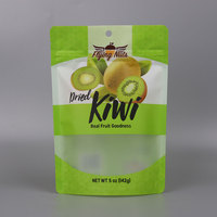 Food Grade Custom Aluminiumfolie 200G Gedroogd Fruit Zak Matte Stand-Up Mylar Tas Custom Moer Verpakking Met Ritssluiting Vochtbestendig