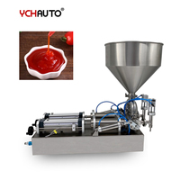 Machine de remplissage durable à double buse pour sachets de sauce, miel, pâte de tomate, ketchup et mayonnaise