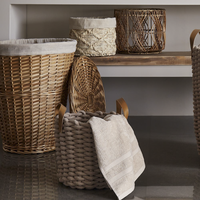 Panier à linge tendance de haute qualité, minimaliste et multifonctionnel, pour vêtements sales et courses, idéal pour la salle de bain