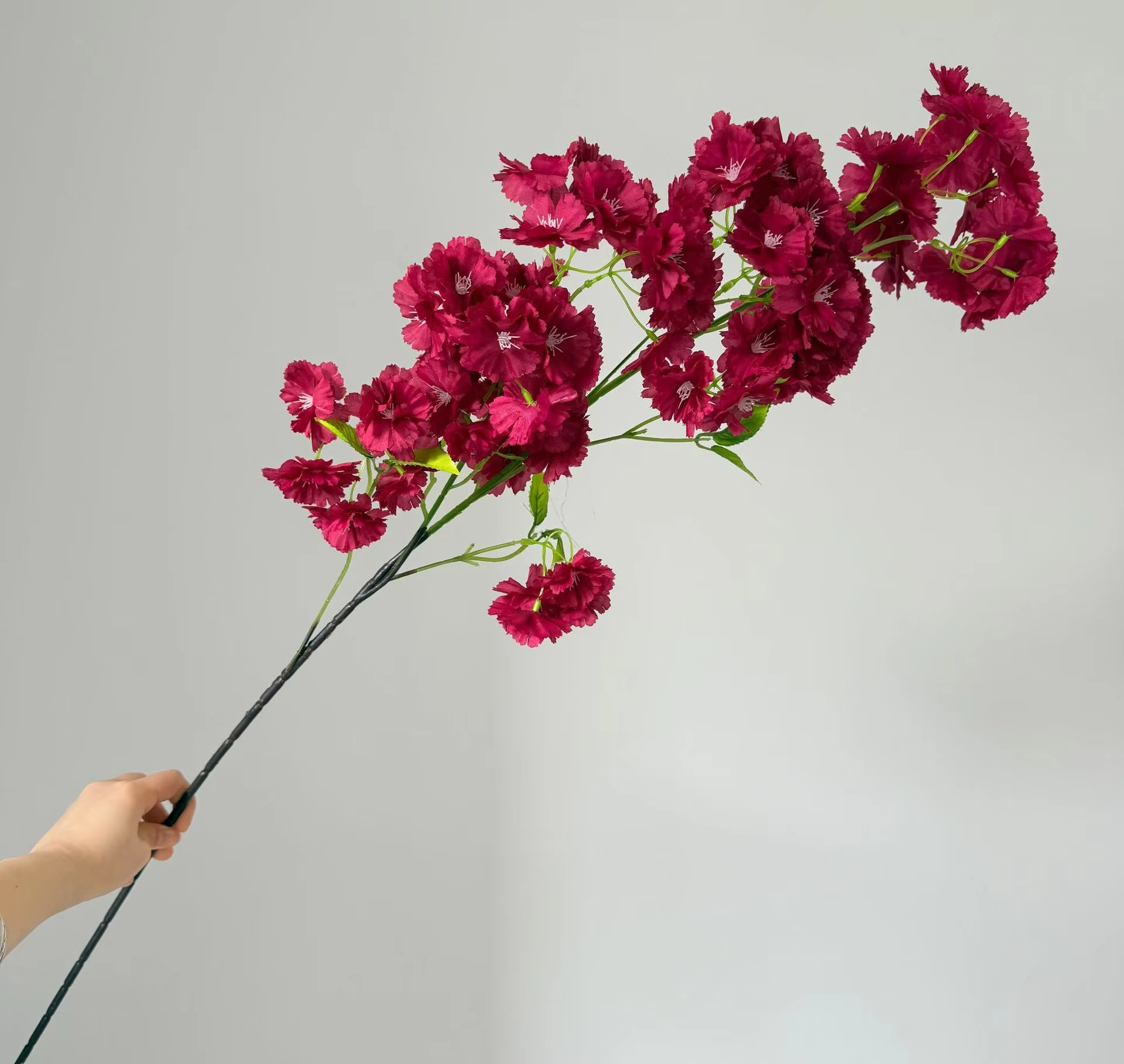 Fleur de simulation de fleur de cerisier rouge