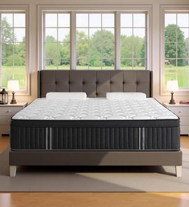 Colchón de Espuma Ortopédica de Látex, Tamaño King, Queen o Individual, Moderno, con Memoria, Resortes Ensacados, Plegable, Comprimido, para Dormitorio y Hogar - Product Image 1