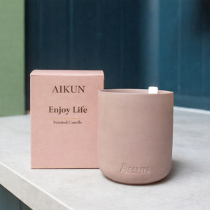 Velas Aromáticas Personalizadas AIKUN de Cera de Soya Natural Ecológica para Decoración del Hogar, Aromaterapia, Relajación y Uso en Spa - Product Image 1