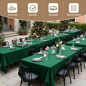 Custom Logo Heavy-Duty PE/PEVA Disposable Waterproof Oilproof Home Party <b>Tablecloth</b> Handmade Printed Covers - Product Image 4