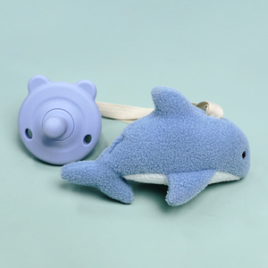 Support de pince-sucette en peluche personnalisé pour nouveau-né peluche douce conque forme différente support factice en peluche couette Sherpa - Product Image 6