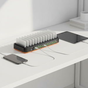 Station de charge USB multi-ports 420W, chargeur rapide de bureau avec 14 ports USB-A et 15 ports Type-C pour téléphone, Android et ordinateur portable - Product Image 5