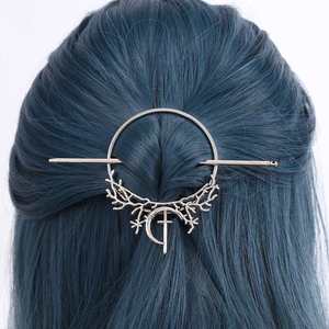 Gothic Vintage Moth Hair Sticks <b>for</b> Women Forest <b>Twig</b> Branch Cross Protection Hairclip Goddess Hairpin Pagan Hairstick <b>for</b> Women - Product Image 1