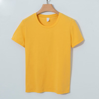 180gsm 70% algodón 30% Sorona seda Creen impresión camisetas personalizadas impresas mujeres camiseta lisa