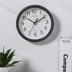 Relojes de Pared Pequeños Minimalistas con Marco de Plástico Transparente en Colores Pastel, Silenciosos, de 15 cm, Reloj Colgante para Decoración del Hogar y Sala de Estar - Product Image 2