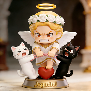 Gratis ontwerp, snel voorbeeld, op maat gemaakte hars ambachten, blind box producten, bureaudecoraties, acht aartsengelen, katholiek beeldje - Product Image 6