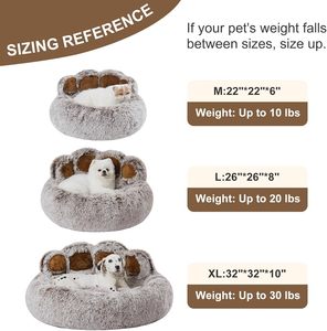 Luxury Rectangle Dog & <b>Cat</b> Bed All Seasons Eco-friendly <b>Plush</b> Solid Breathable Warm Cozy Removable Washable Carton Packaging - Product Image 5