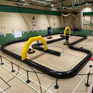 Pistes <span class=keywords><strong>de</strong></span> voitures <span class=keywords><strong>de</strong></span> course électriques en pvc Commercial, piste <span class=keywords><strong>de</strong></span> karting gonflable - Product Image 1