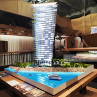 Modèle d'immeuble d'appartements haut de gamme personnalisé, conception et production de maquettes, service tout-en-un