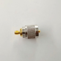 Adaptateur de connecteur coaxial RF UHF mâle vers SMA femelle