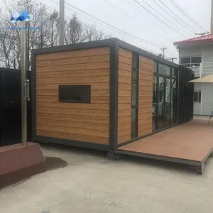 Préfabriqué luxe mobile modulaire 20ft 40ft jardin conteneur site bureau acier bâtiment maison unités chine prix à vendre