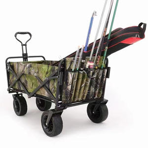 Carro de jardín grande de alta capacidad, carro de mano <span class=keywords><strong>plegable</strong></span>, <span class=keywords><strong>carretilla</strong></span> para jardín al aire libre, carro de transporte para playa, carro <span class=keywords><strong>plegable</strong></span> para acampar - Product Image 5