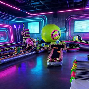 Parcours de mini-golf gonflable portable, intérieur/extérieur, PVC imperméable, écologique, pour événements, fêtes, location, divertissement 1 - Product Image 1