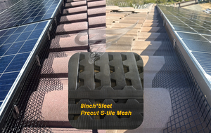 5 Fuß Länge 8 Zoll Breite Spanisches Fliesen-Netzgewebe und 5 Fuß Lang x 8 Zoll mit Rillen Solarnetz für Solarmodule - Product Image 4