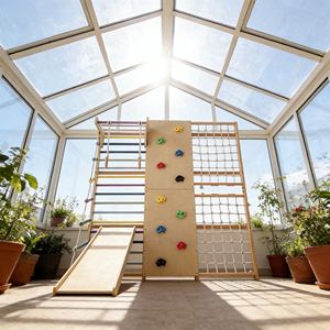 Estructura de Madera para Trepar, Gimnasio Interior para Niños, Madera Natural para Niños, Parque Infantil Interior, Juguete de Juego Montessori - Product Image 3
