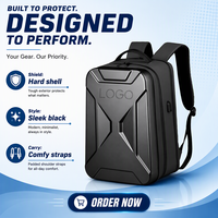 Fournisseur ODM OEM, vente en gros, sacs à dos pour ordinateur portable à coque rigide avec logo personnalisé, poche de séparation pour articles secs et humides, sac de jeu 17 pouces avec port USB