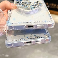 Coque de téléphone en gros, nouvelle, avec support diamanté IMD à paillettes pour Samsung A27 A37 A57 A07 A56 A55 A35 A36, avec fonctions Flash et Portefeuille, pour téléphones portables