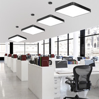Plafonnier LED carré 128W 120cm AC 85-265V Haute luminosité Luminaire suspendu LED Bureau Studio Salle de réunion Salle de danse Éclairage