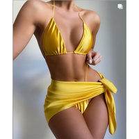 Maillot de bain femme sexy Bikinis maillots de bain vêtements de plage string 3 pièces Bikini ensemble meilleure vente meilleure qualité