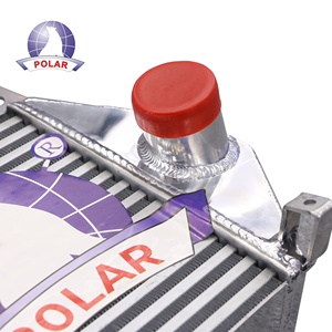 87211 <span class=keywords><strong>intercooler</strong></span> phổ quát cho Nissan E25 tất cả các nhôm với đánh bóng Argon hàn hồ quang phí làm mát không khí - Product Image 3