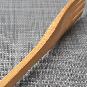 Ensemble de spatules en bambou antiadhésives Yimu Yijiang/spatules pour wok/cuillères de cuisine, fabriquées sur mesure pour l'exportation, manche long, antidérapant. - Product Image 4