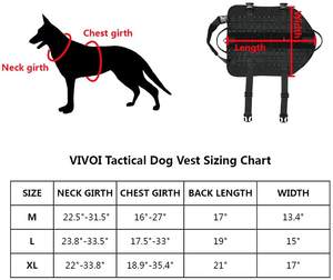 Rompi Anjing Taktis Kualitas Dapat Disesuaikan <span class=keywords><strong>Harness</strong></span> Operasi <span class=keywords><strong>Molle</strong></span> Oxford - Product Image 6