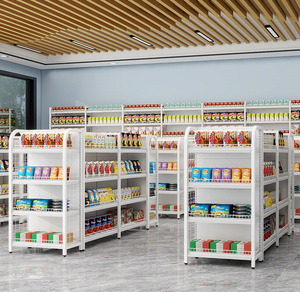 Hệ thống kệ siêu thị kim loại nặng 5 kệ được thiết kế mới với cài đặt nhanh chóng có sẵn với giá chiết khấu - Product Image 2