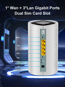 Router Mesh Wifi6 Dual SIM Dual Band OpenWrt Kecepatan Tinggi 5G 256MB <span class=keywords><strong>DDR3</strong></span> 11AX Chipset MT7981B 128MB Flash 4G Enterprise CPE Ax3000 - Product Image 2