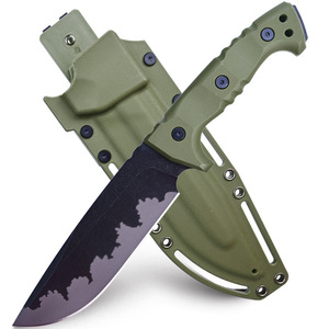 Cuchillo Bowie ML de Acero Inoxidable con Mango de Plástico, Punta Recta, para Camping y Actividades al Aire Libre, Grosor de 3.9mm, Corte OEM - Product Image 1