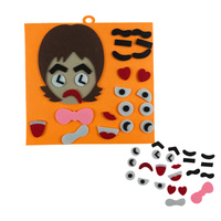 Jeu de puzzle amusant pour enfants, tableau d'activités en feutre Montessori personnalisé, jeu d'association des émotions, bricolage