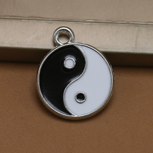 Pendentif en alliage de Zinc en émail, 22x18mm, Tai Chi <span class=keywords><strong>Yin</strong></span> et Yang, 8 diagrammes, bijoux, accessoires de fabrication, breloques, bricolage, Diy, livraison gratuite - Product Image 5