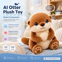 Peluche parlante IA, contrôle vocal Bluetooth, animal en peluche interactif, rechargeable, OEM personnalisé