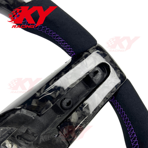 Accessoires intérieurs de voiture, volant de course personnalisé en fibre de carbone pour Ford Mustang GT Shelby Cobra GT500 2004-2010 - Product Image 3