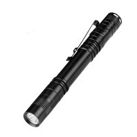 Mini Linterna LED con Luz UV, Impermeable, Súper Pequeña, Tipo Bolígrafo, Táctica, de Bolsillo, 100 Lúmenes, Brillante, Portátil